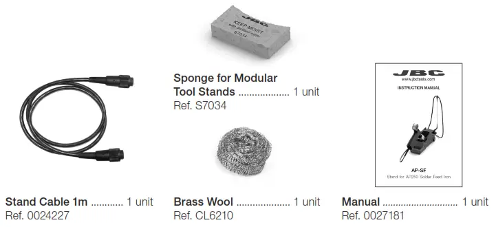 JBC APS Stand for AP250 Solder Feed Iron - Sponge for