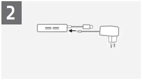 ACT AC6410 USB Hub with Power Supply 4-Port fig 2