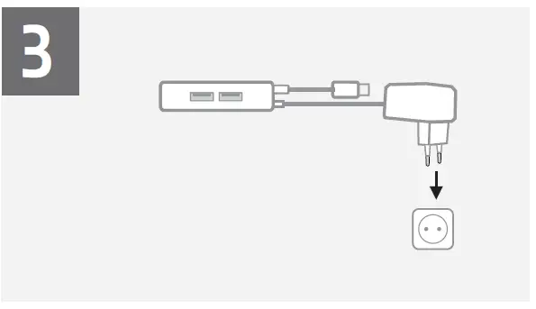 ACT AC6410 USB Hub with Power Supply 4-Port fig 3