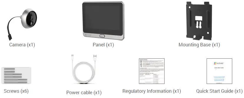 EZVIZ CS-DP2-A0-6E2WPFBS 1080p Smart Door Viewer Camera-1
