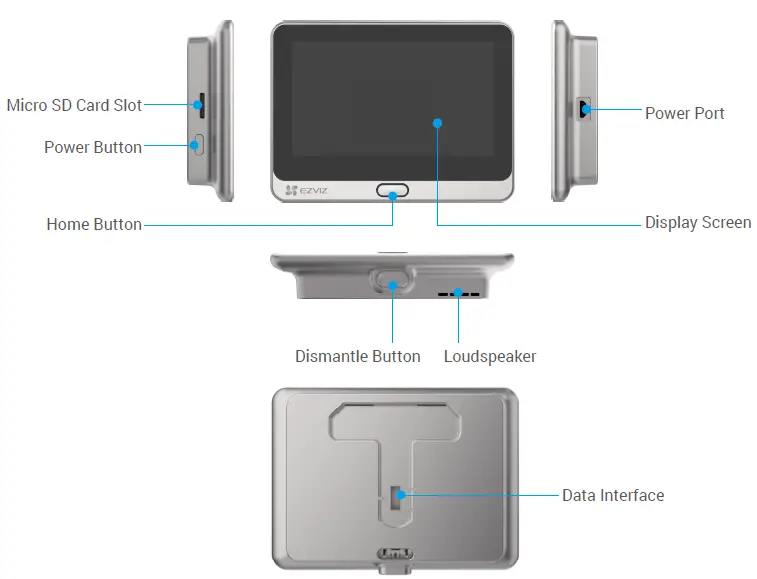 EZVIZ CS-DP2-A0-6E2WPFBS 1080p Smart Door Viewer Camera-2