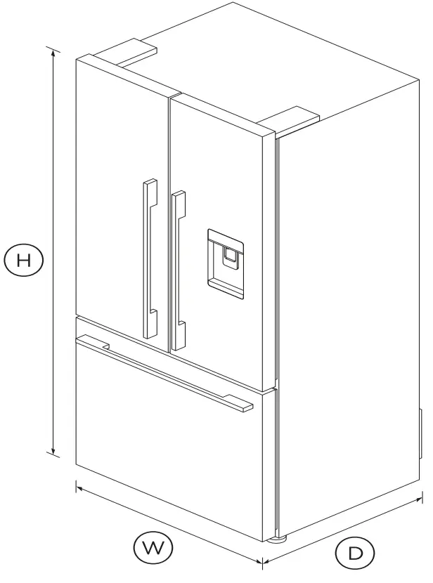 FISHER PAYKEL RF170ADUSX4 N Freestanding French Door Refrigerator Freezer - fig