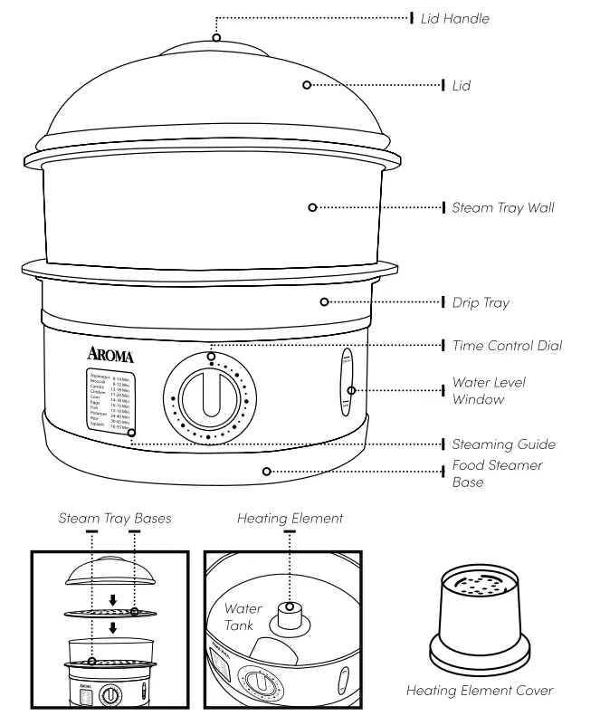 AROMA-AFS-188-Food-Steamer-6