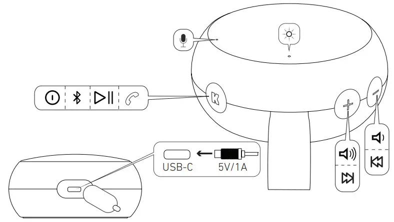 KREAFUNK aGO II Pocket Sized Bluetooth Speaker - fig 1