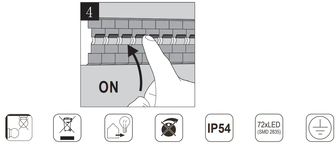 Inowel 18511 Outdoor LED Wall Light - Fig 3