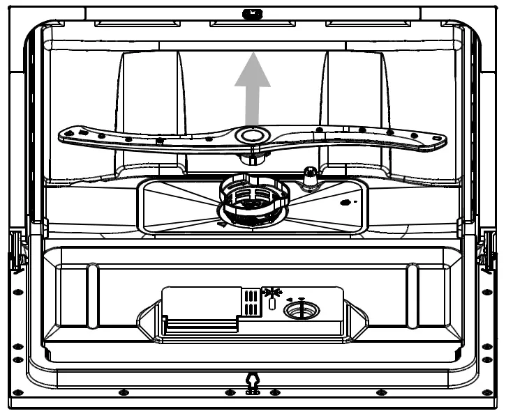 EVERDURE DWC066WE 55cm White 6 Place Settings Free Standing Dishwasher fig 3