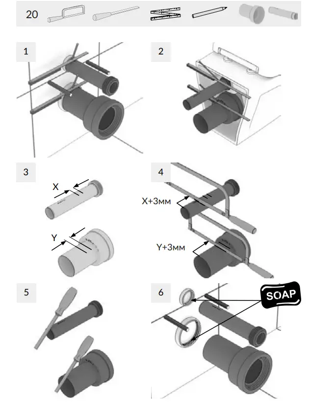 cersanit Aqua Smart M40 Wall Hung Toilet - fig 24