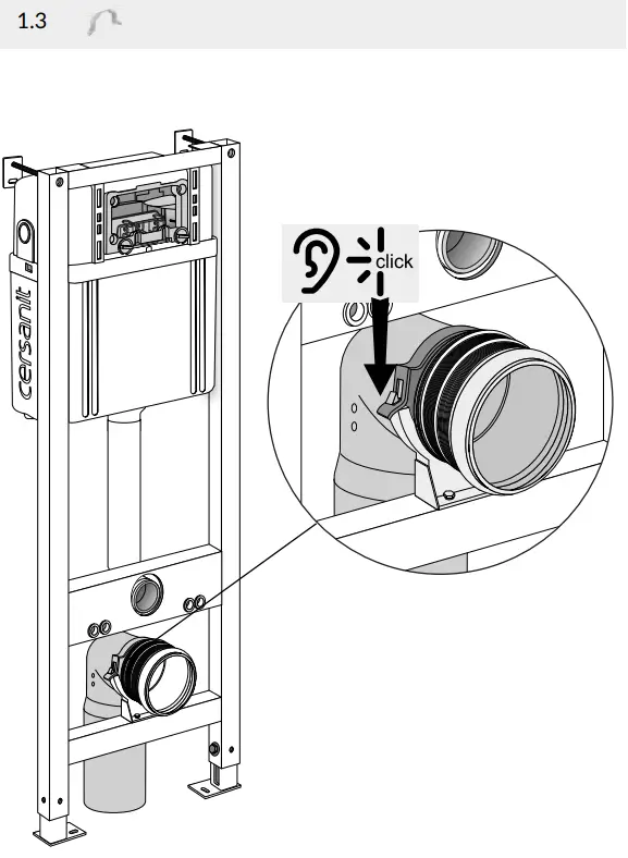 cersanit Aqua Smart M40 Wall Hung Toilet - fig 4
