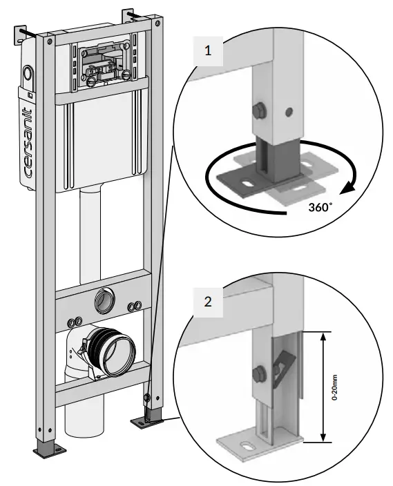 cersanit Aqua Smart M40 Wall Hung Toilet - fig 5