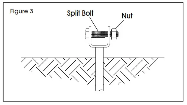 ULINE Aluminum Bleacher Mounting Hardware for Grass - 3