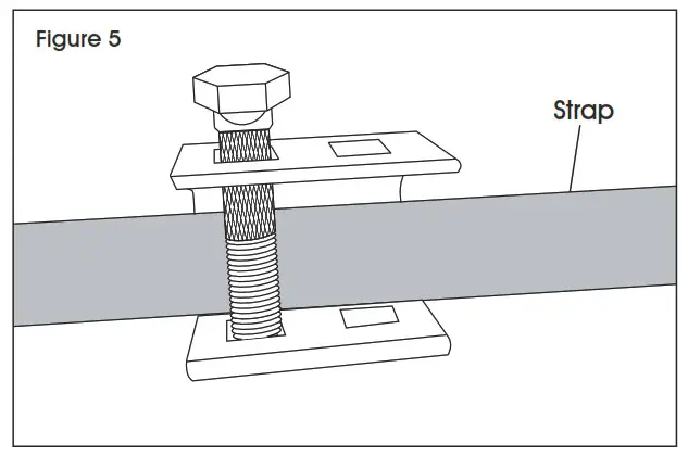 ULINE Aluminum Bleacher Mounting Hardware for Grass - 5