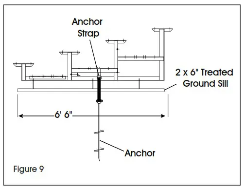 ULINE Aluminum Bleacher Mounting Hardware for Grass - 9