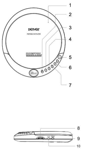 Denver DM 24 Portable cd player - fig
