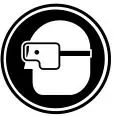 wear safety glasses icon