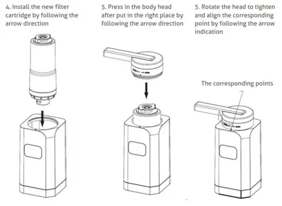 FIG 10 FILTER CARTRIDGE REPLACE METHOD