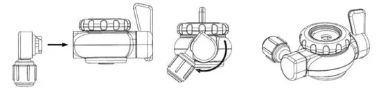 FIG 8 The main body connect the hose installation