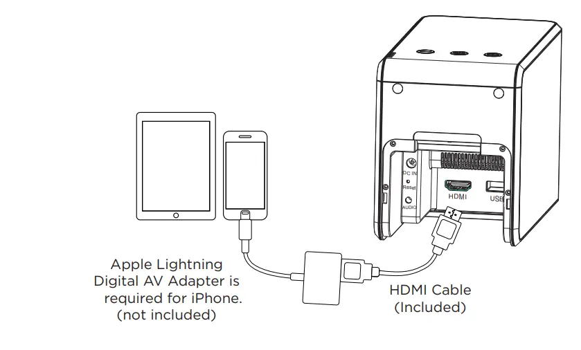 Miroir M189 HD Portable Projector-5