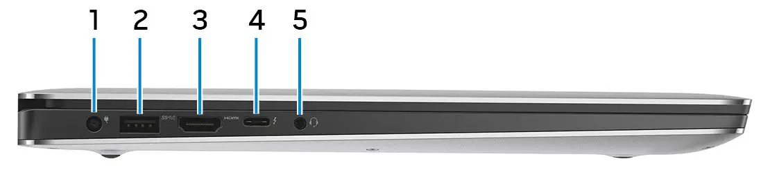 DELL XPS 15 7590 Laptop - Left