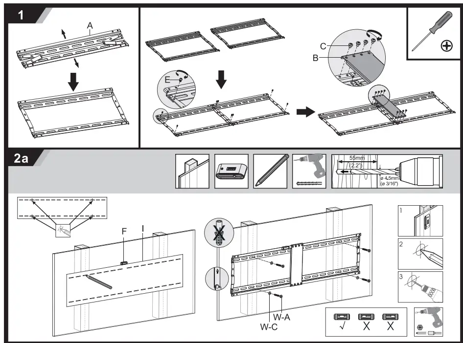 MONOPRICE-43208-Slimselect-Series-Low-Profile-ExtraWide-Fixed-Tv-Wall-Mount-Bracket-2