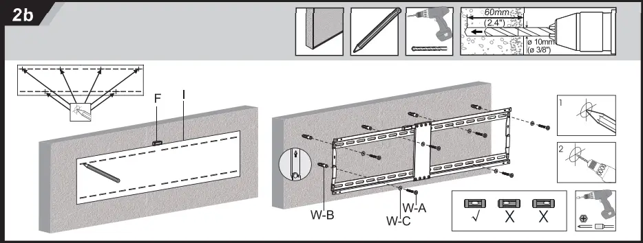 MONOPRICE-43208-Slimselect-Series-Low-Profile-ExtraWide-Fixed-Tv-Wall-Mount-Bracket-3