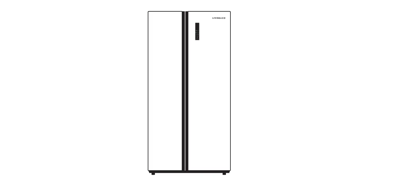 Living Co Hc-689webg 532l Side By Side Fridge/freezer User Manual Living Co Hc-689webg 532l Side By Side Fridge/freezer User Manual