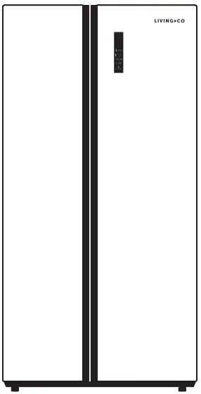 living co HC-689WEBG 532L Side by Side Fridge-Freezer-FIG1