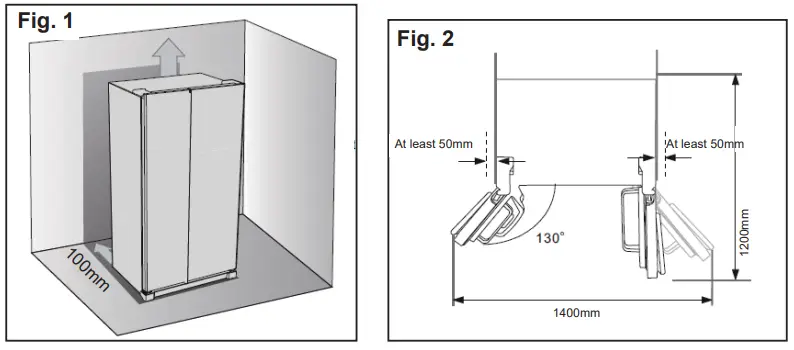 living co HC-689WEBG 532L Side by Side Fridge-Freezer-FIG3