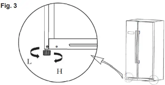living co HC-689WEBG 532L Side by Side Fridge-Freezer-FIG4