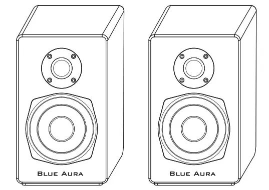 BLUE AURA PS40 Hi Fi Speakers - Cover