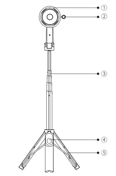 Lumicall--AL08-Selfie-Stick-and-Tripod-FIG-1