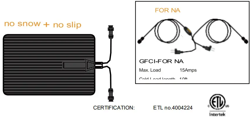 DryPaths DP 3810 Heating Mats for Stairs and Walkways - Figure 1