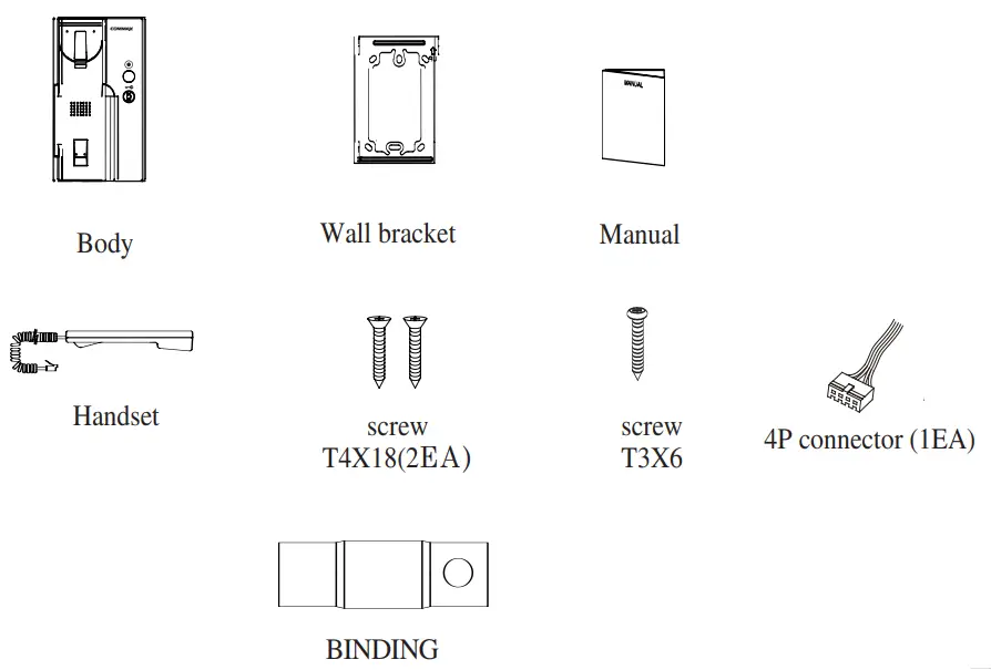 COMMAX-DP-4VHP-Audio-Handset-Door-Phone-FIG27