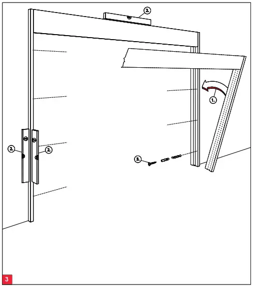 dormakaba ESA500 Fixed Sidelite all Glass Automatic Sliding Door with ESA II Controller - Assembly