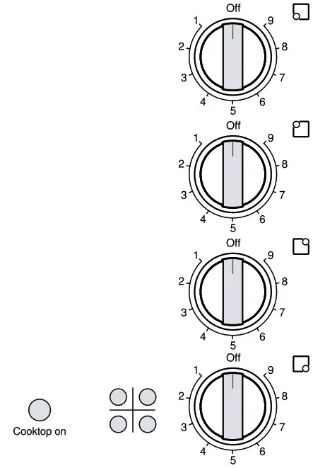 BOSCH NEM5466UC 4 Inch Wide Built-In Electric Cooktop - Control panel 1