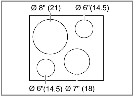 BOSCH NEM5466UC 4 Inch Wide Built-In Electric Cooktop - Cover
