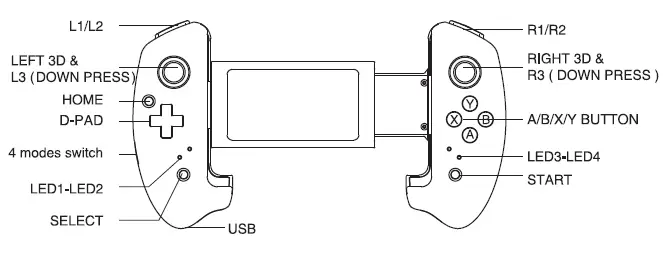 ipega PG-9083S Wireless 4.0 Smart PUBG Mobile Game Controller 1