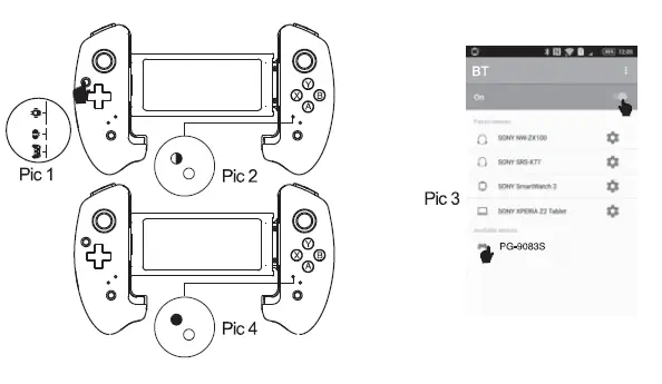 ipega PG-9083S Wireless 4.0 Smart PUBG Mobile Game Controller 5