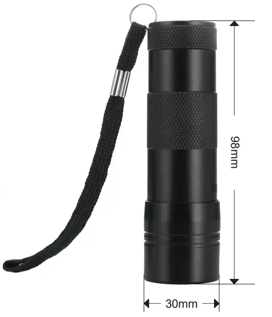 Consciot 12 LEDs UV Flashlight Pet Urine Stains and Bed Bugs Detector