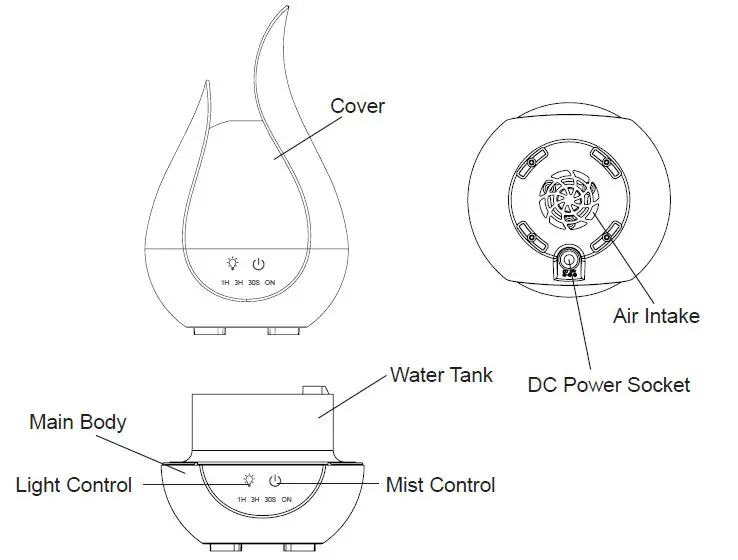 Air Oasis HF260 Series Essential Oil Diffuser-1