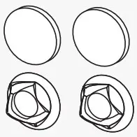 Two base clasps,  & two 3M adhesives