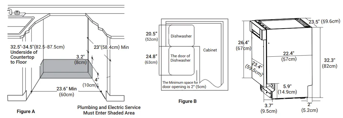 Mueller DW-2400 24 Inch Built In Dishwasher - fig 1