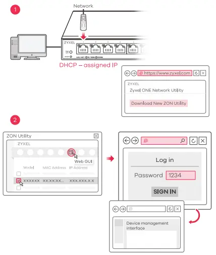 ZYXEL Desktop Switch -1