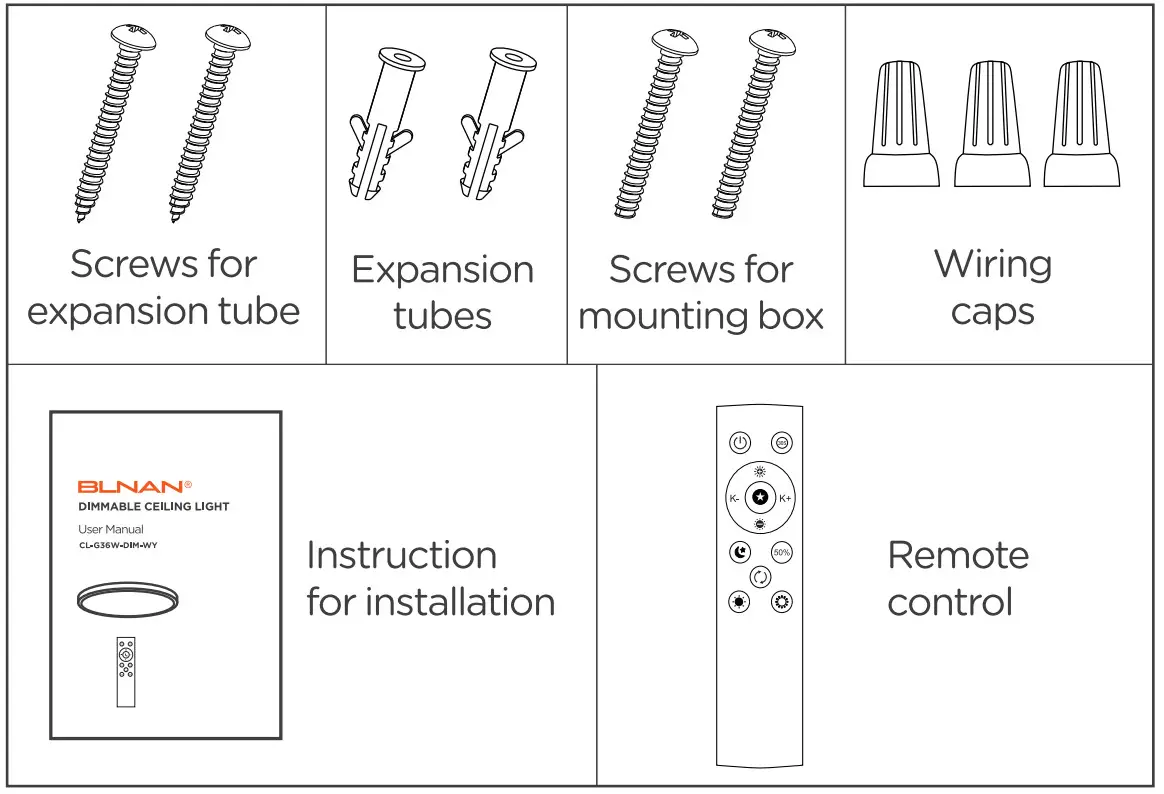 BLNAN CL G36W DIM WY Dimmable Ceiling Light - fig2
