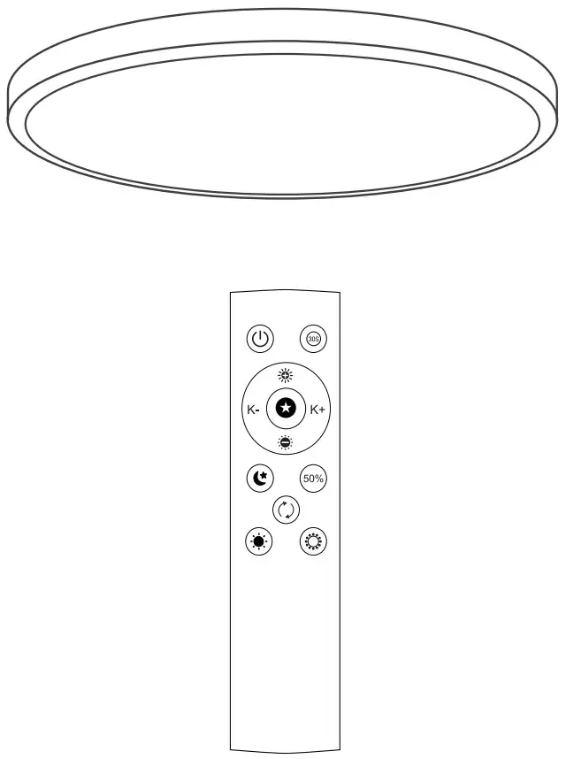 BLNAN CL G36W DIM WY Dimmable Ceiling Light