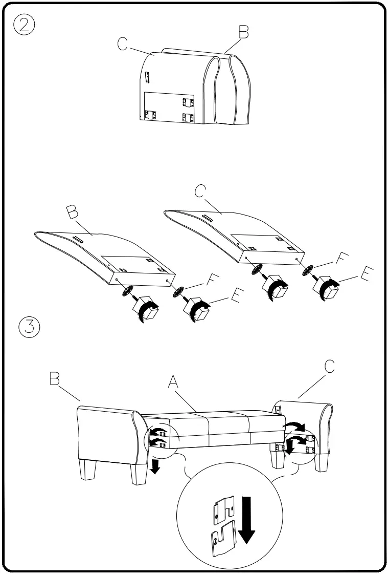 ASHLEY 6130438 Living Room Carten Sofa - fig 2