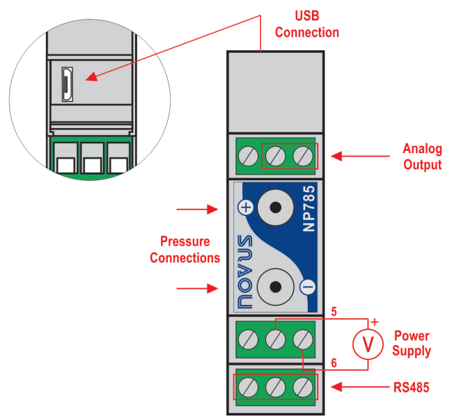 NOVUS NP785 Ultra Low Differential Pressure Transmitter - fig