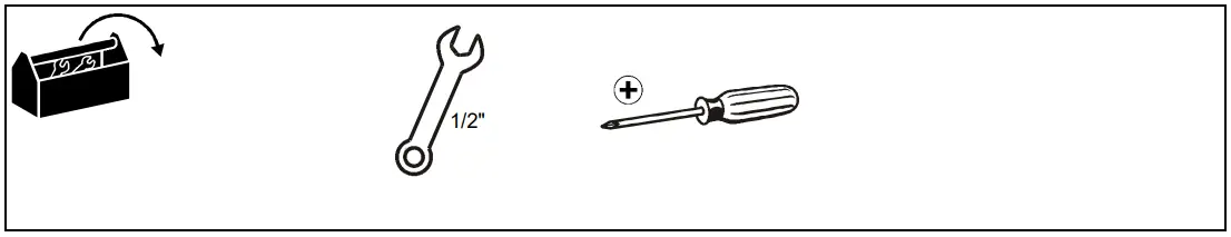 TOOLS REQUIRED FOR INSTALLATION