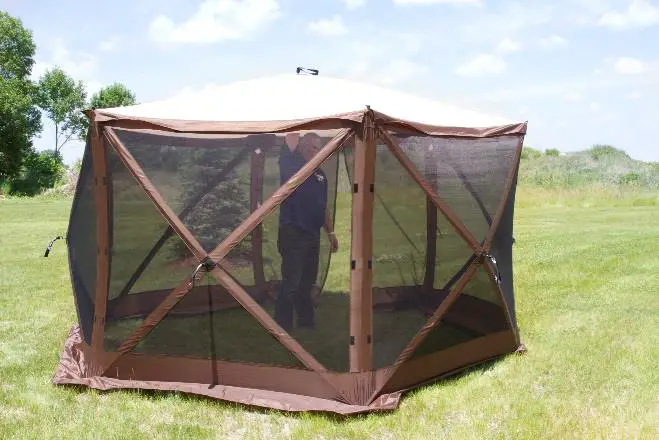 CLAM 12875 5 Sided Quick Set Venture Screen Tent (4)