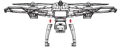 VIVITAR DRC-889 VTI 360 Skyview 2 GPS Video Drone User Manual - Installing Your Drone's Landing Gear