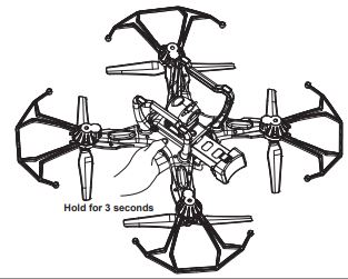 VIVITAR DRC-889 VTI 360 Skyview 2 GPS Video Drone User Manual - Turn On the Aircraft